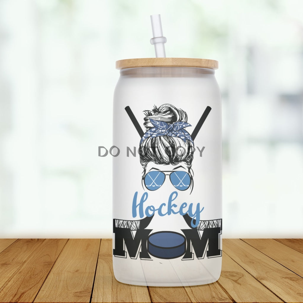 Hockey Mom Glass Can