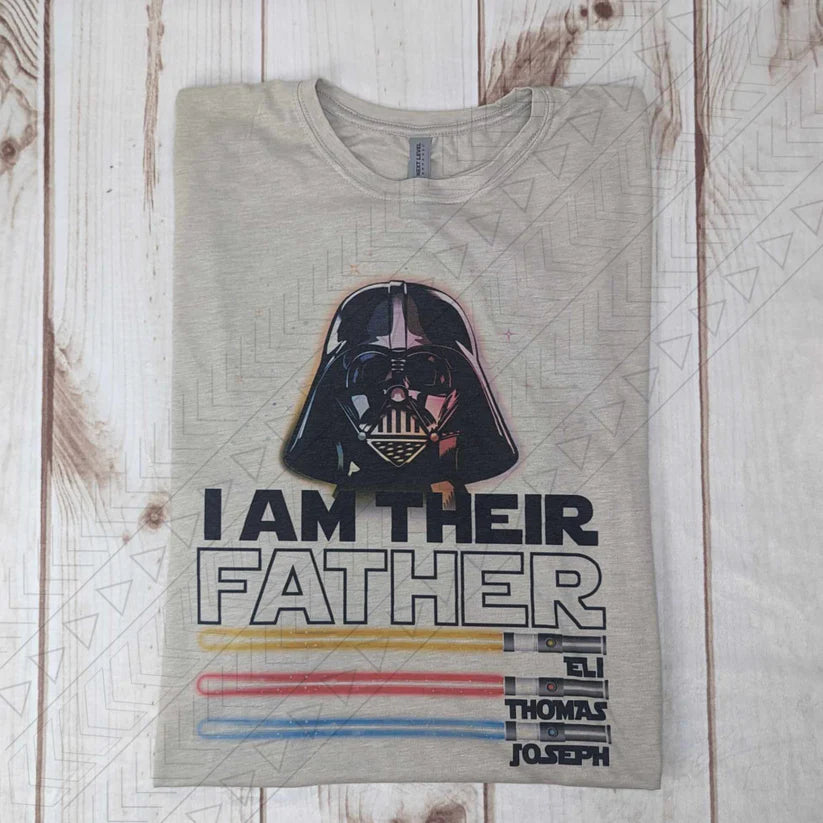 I am Their Father Lightsaber Personalized T-Shirt