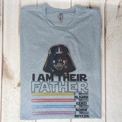 I am Their Father Lightsaber Personalized T-Shirt