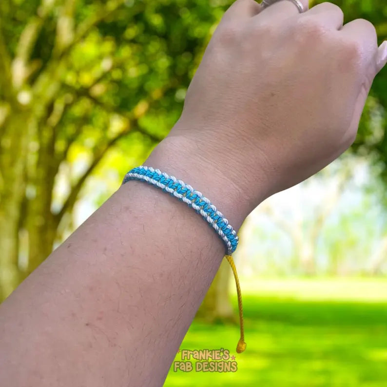 Argentina Flag color braided Bracelet