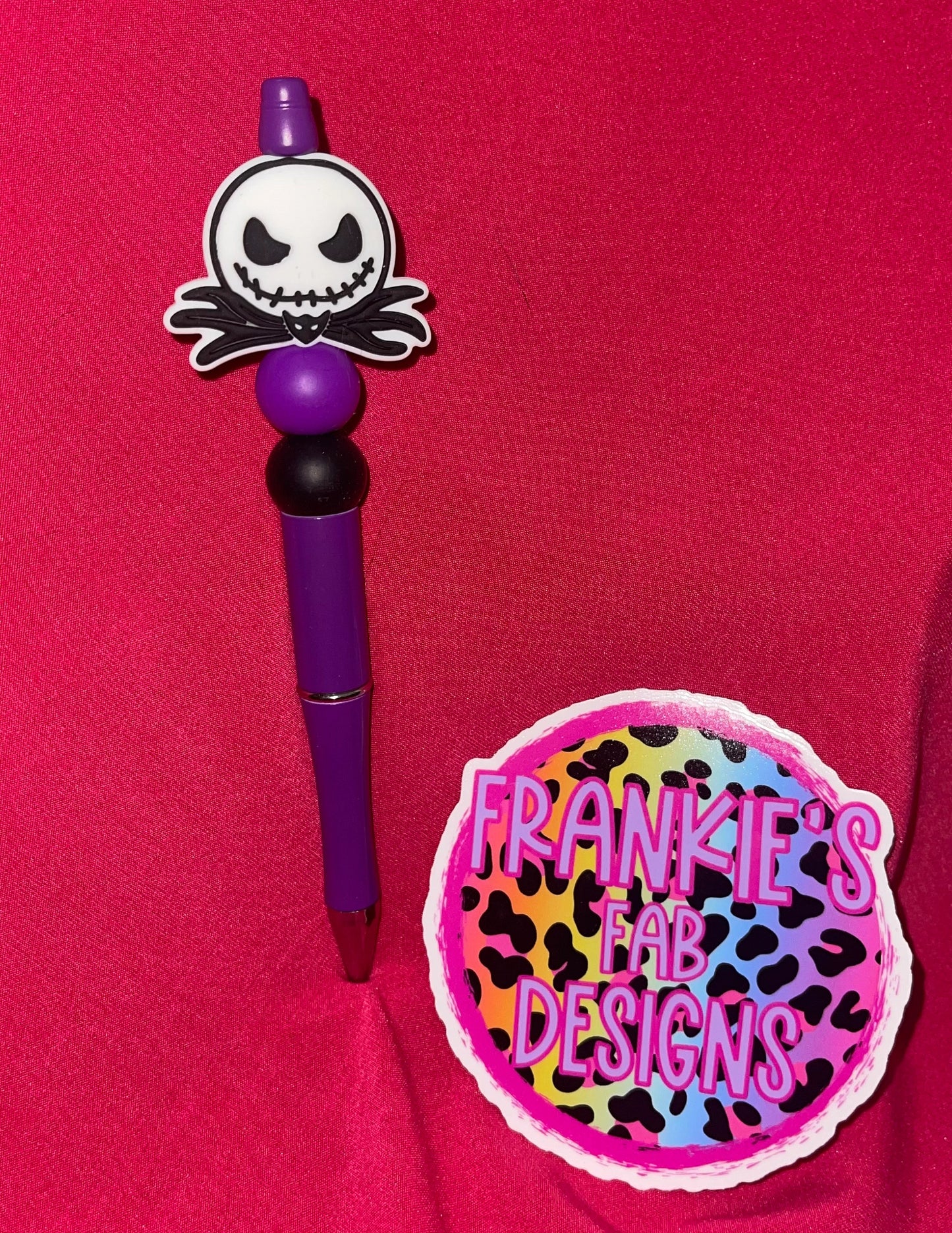 Nightmare Before Christmas Bead Silicone Beaded Pens