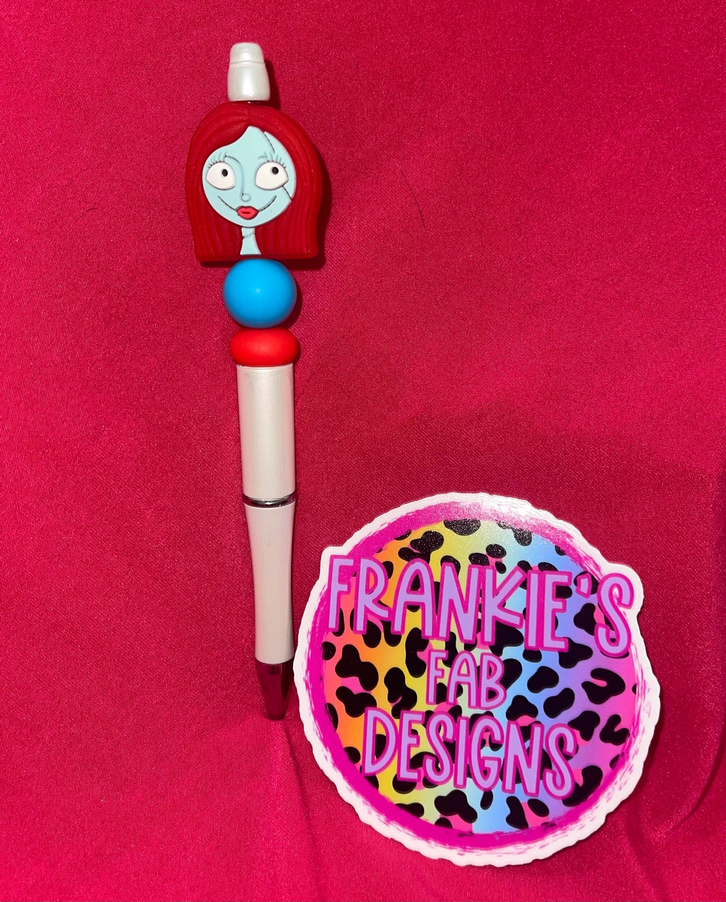 Nightmare Before Christmas Bead Silicone Beaded Pens