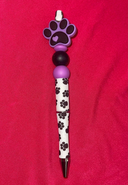 Pretty Silicone Beaded Pens With Silicone Focal Bead