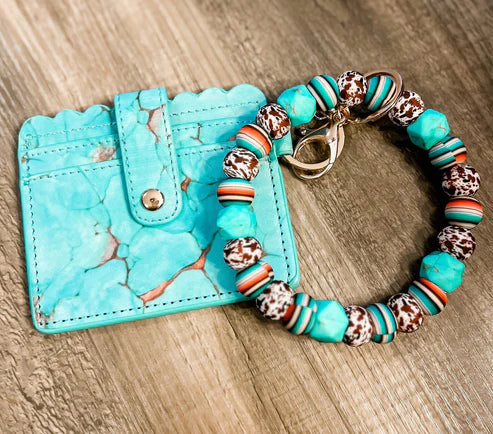 Into the West Wristlet Keychain Wallet