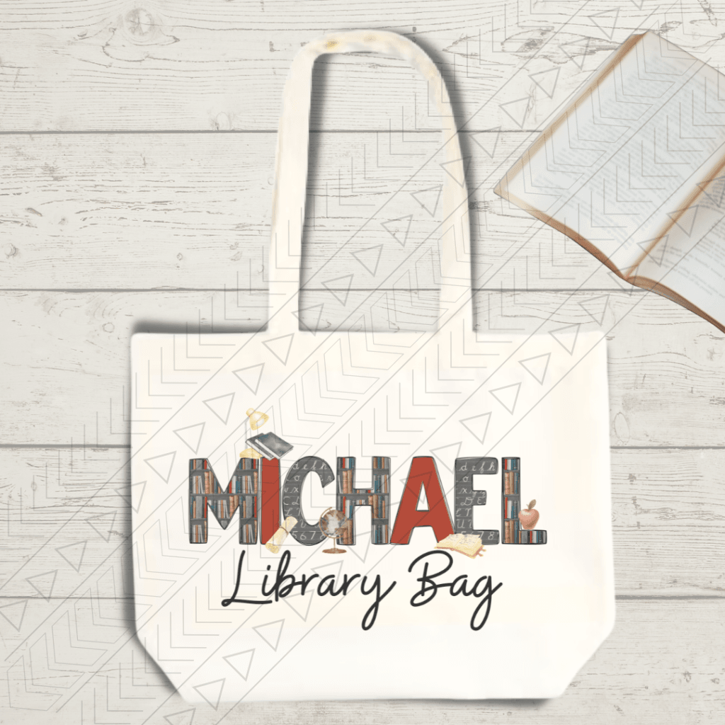 Librarian Name Tote Tote