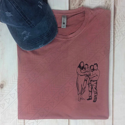 Line Art Custom T-Shirt