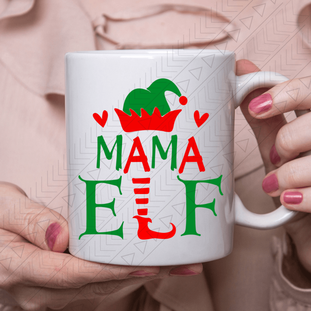 Mama Elf Ceramic Mug 11Oz Mug