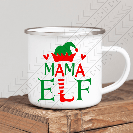 Mama Elf Enamel Mug Mug