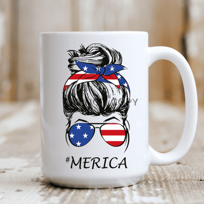 #merica Mug Mug Drinkware Frankie's Fab Designs