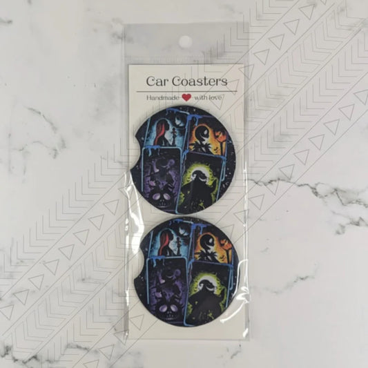 Nightmare Before Christmas Car Coasters