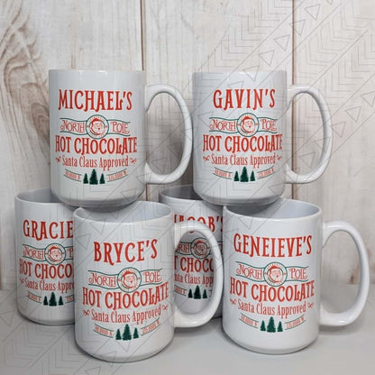 North Pole Hot Cocoa Personalized Mug