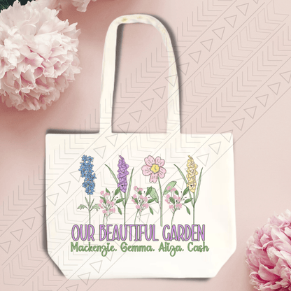 Our Beautiful Garden Name Tote Tote