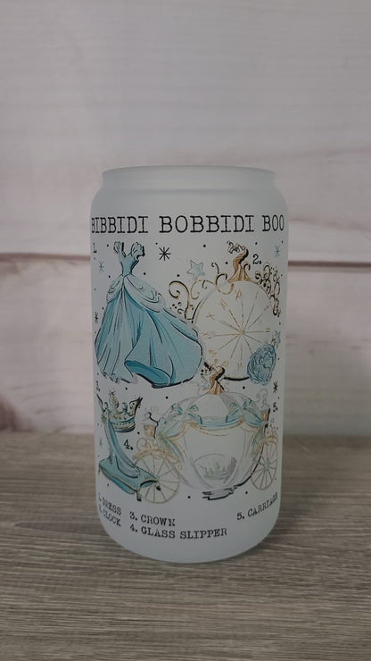 Bibbidi Bobbidi Boo Color Changing Glass Can