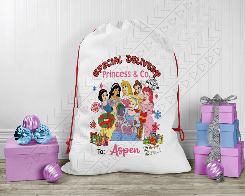 Bolsa de Papá Noel de Princesas Disney