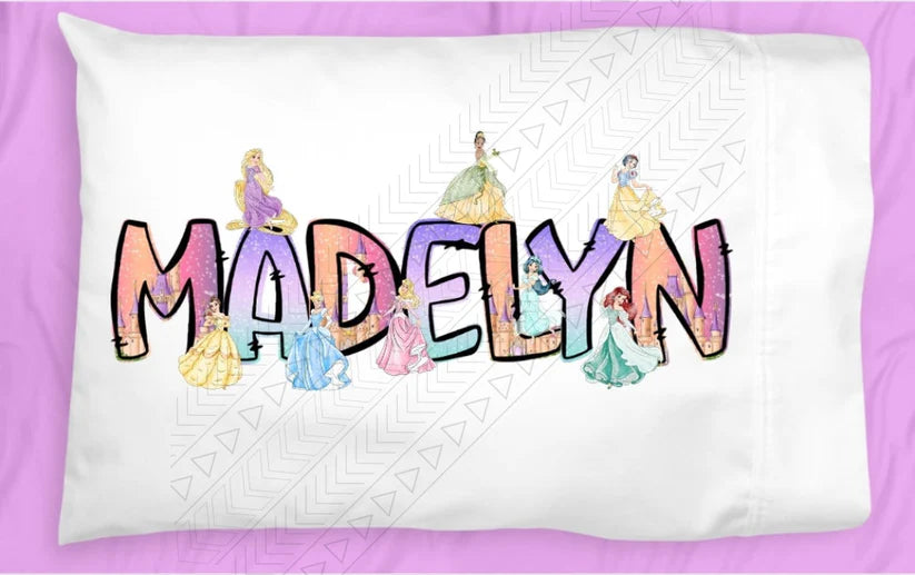 Disney Princess Personalized Pillowcase