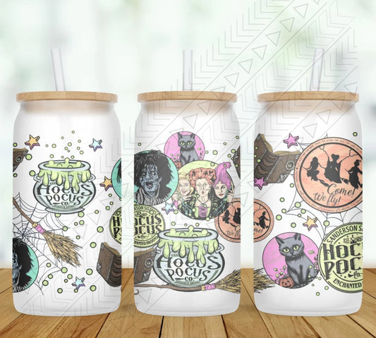 Hocus Pocus  Glass Can