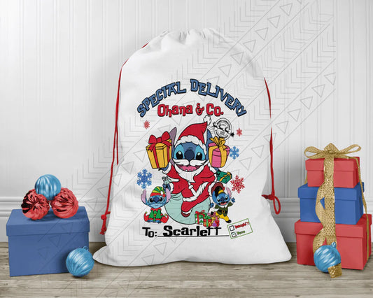 Stitch Santa Bag