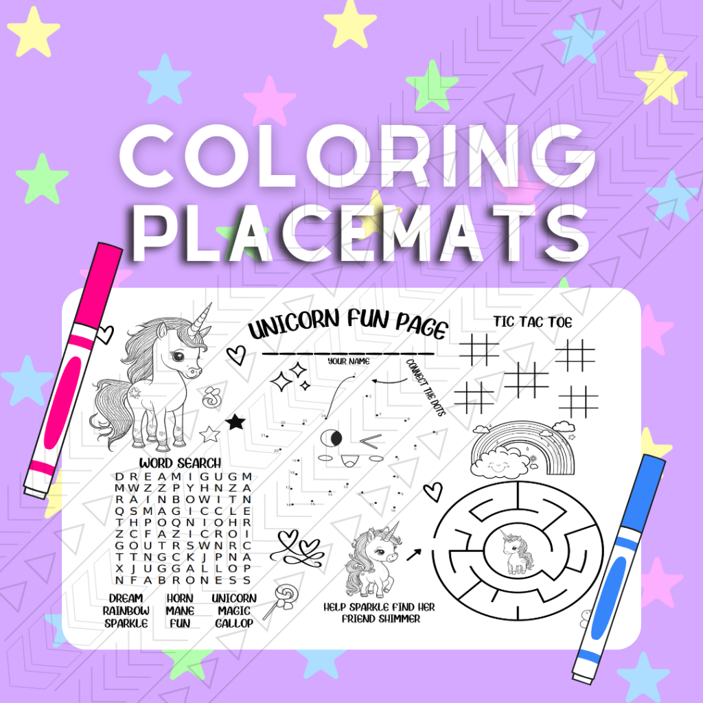 Unicorn Placemat Placemat