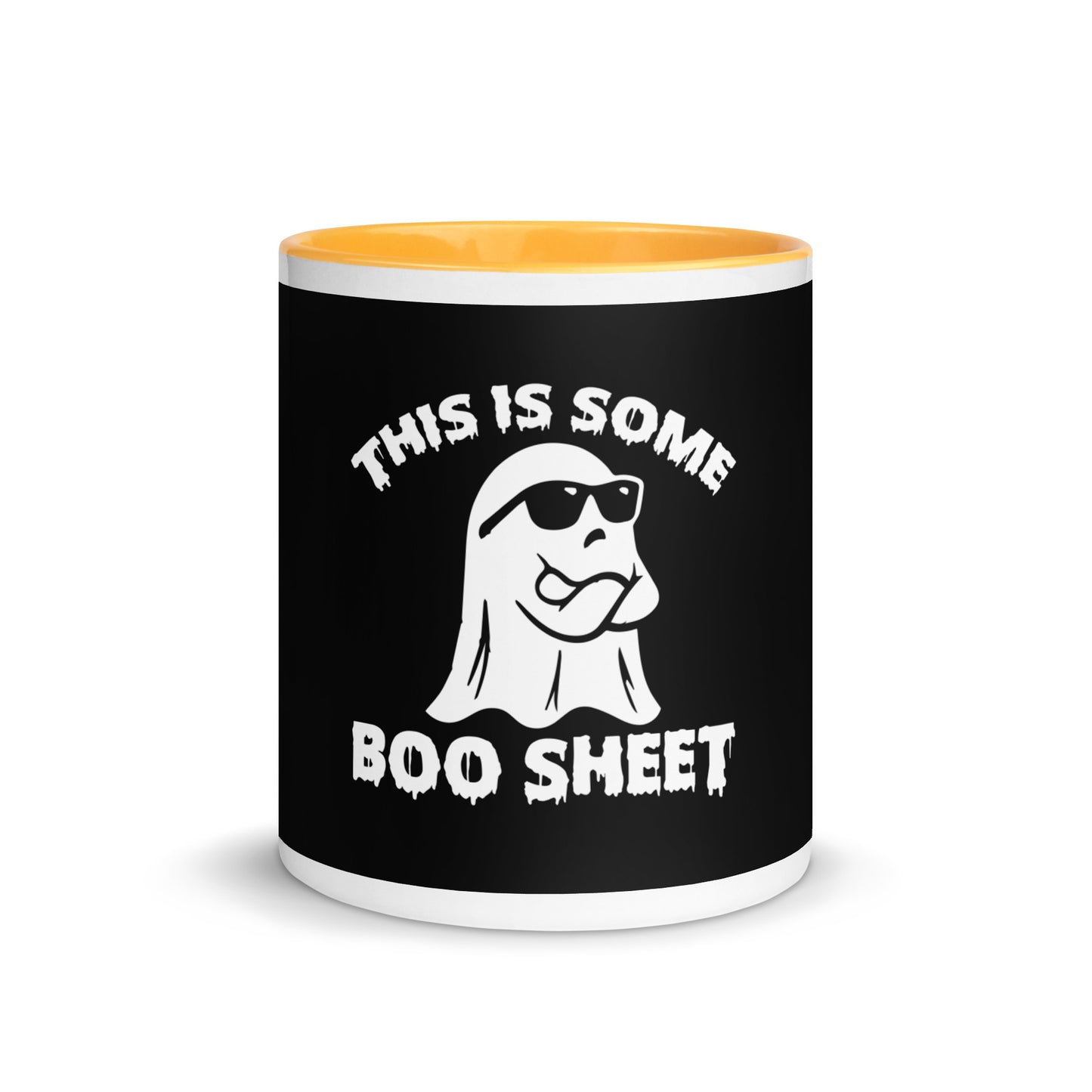 Une tasse Boo-Sheet avec de la couleur à l’intérieur
