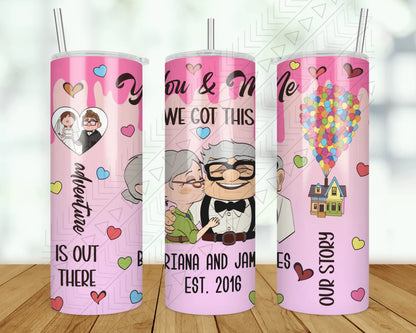 You & Me Valentine Custom Tumbler