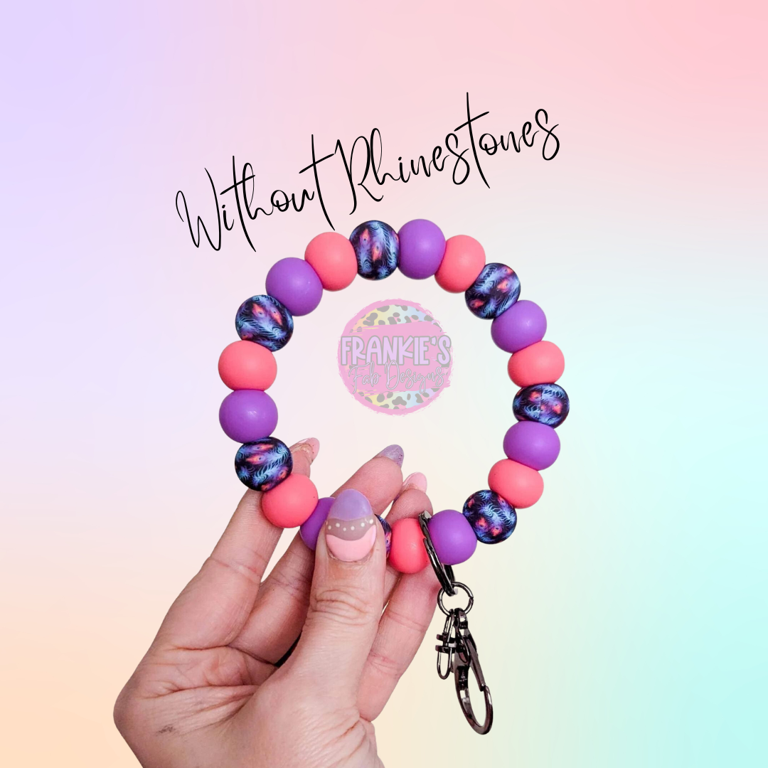 Create Your Own Custom Wristlet Silicone Bracelet Keychain