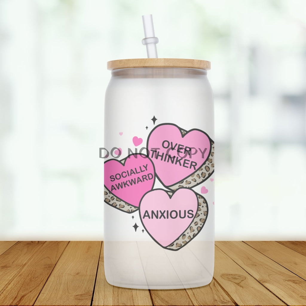 Anxious Valentine Glass Can