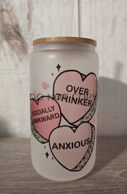 Anxious Valentine Glass Can