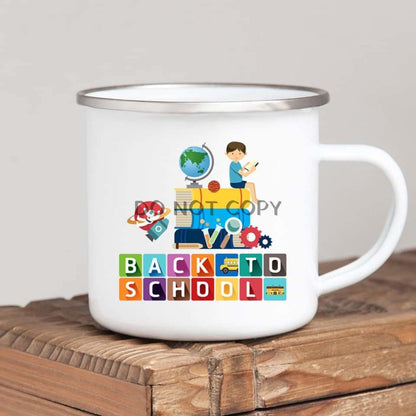 Back To School Enamel Mug Mug