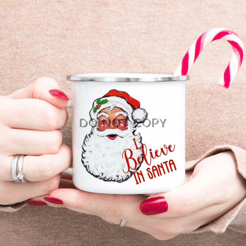 Believe In Santa Enamel Mug Mug