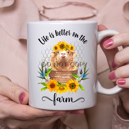 Better On The Farm 2 Ceramic Mug 11Oz Mug