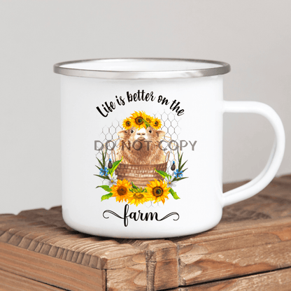 Better On The Farm 2 Enamel Mug Mug