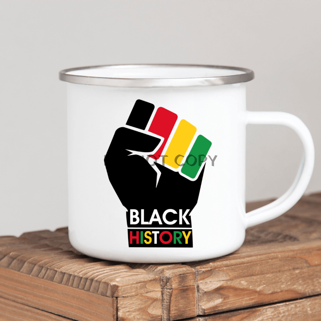 Black History Enamel Mug Mug