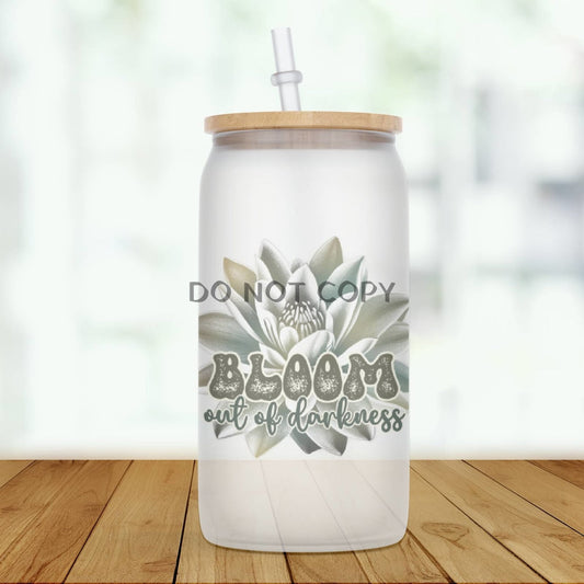 Bloom Out Of Darkness Glass Can