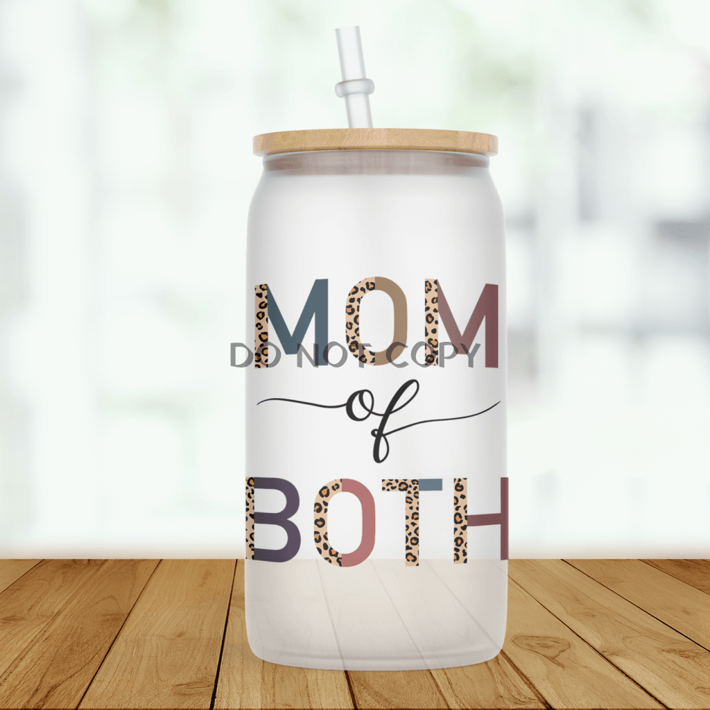 Boho Mom Of Both Glass Can