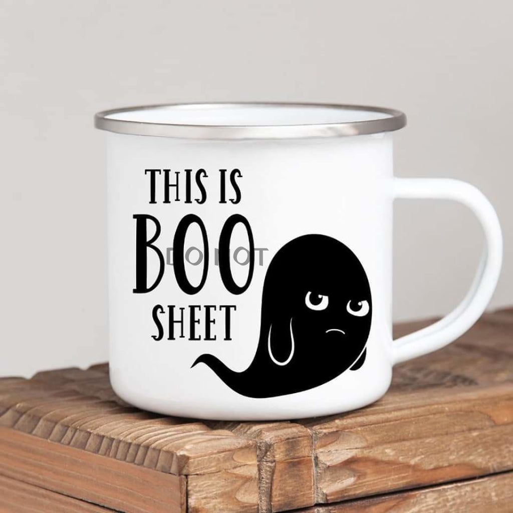 Boo Sheet Enamel Mug Mug