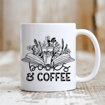 Books & Coffee Mug