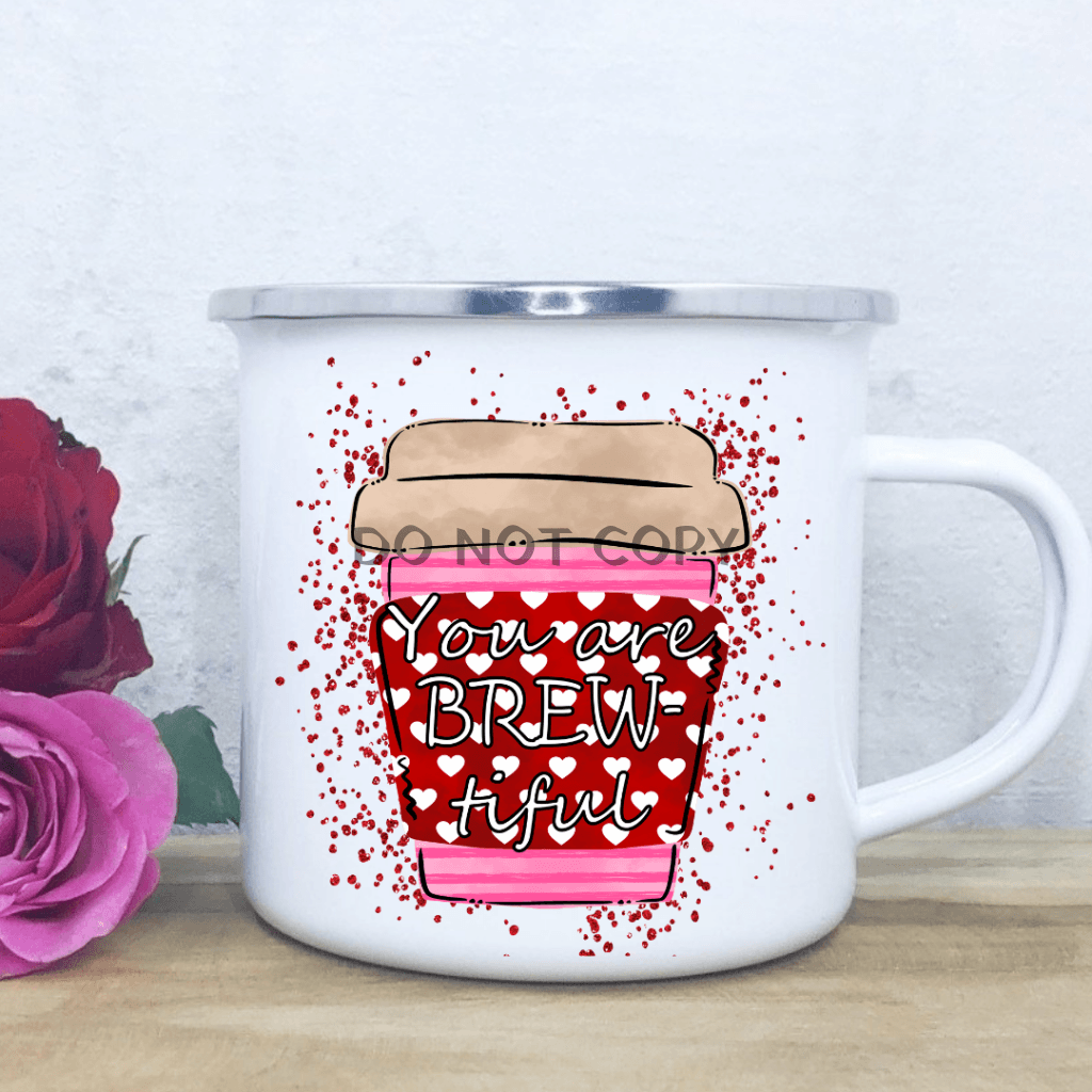 Brew Tiful Enamel Mug Mug