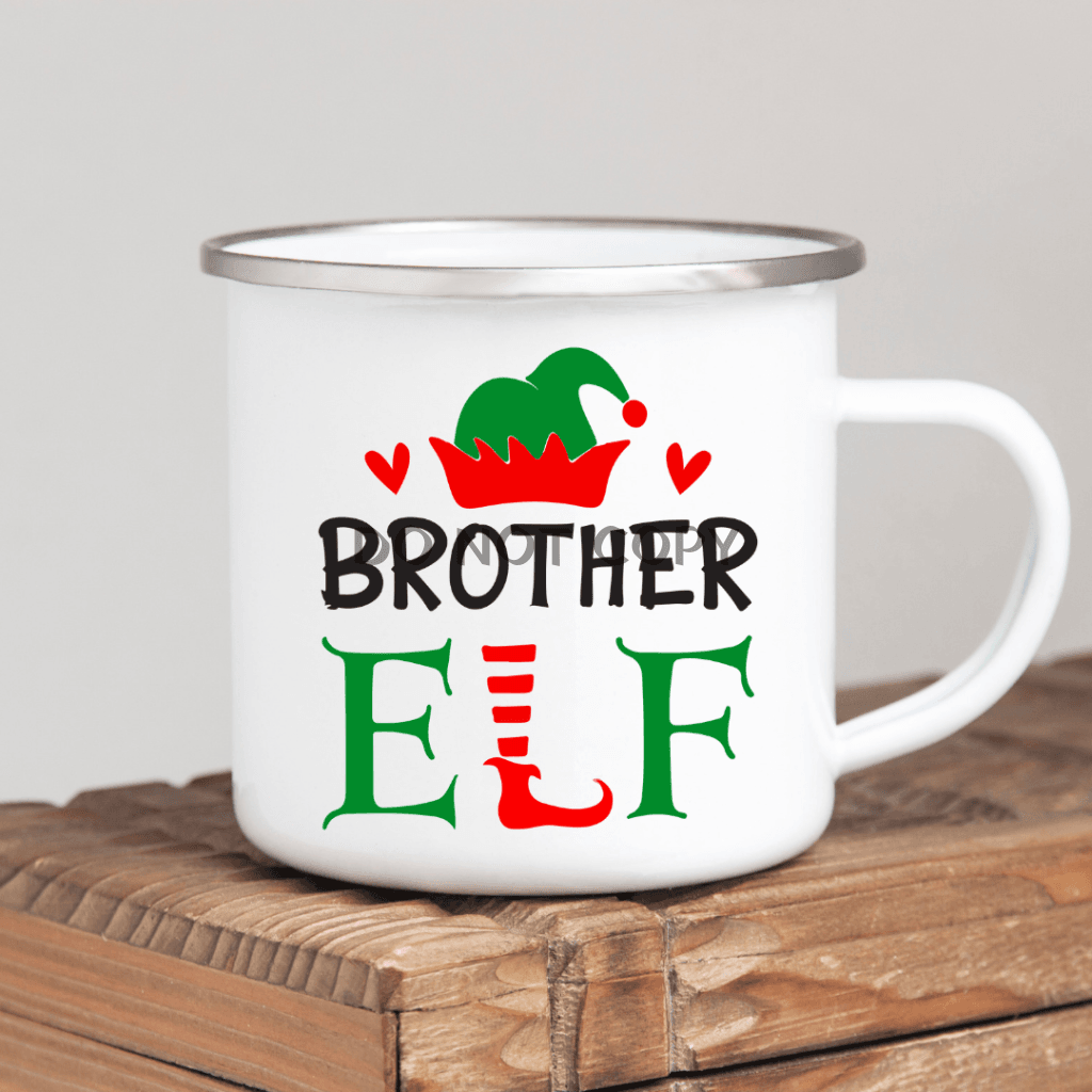 Brother Elf Enamel Mug Mug