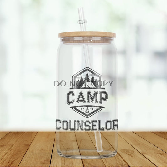 Camp Counselor 2 Glass Can