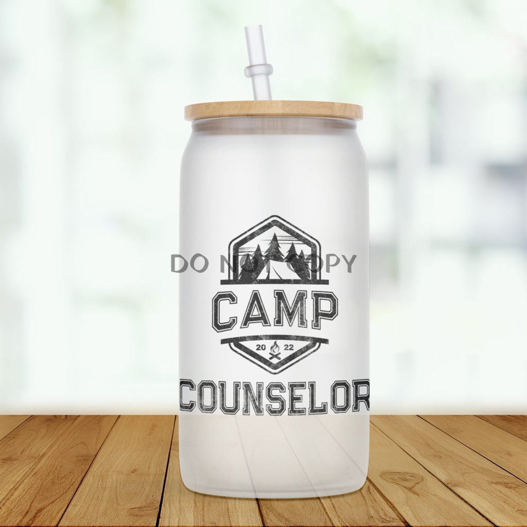 Camp Counselor 2 Glass Can