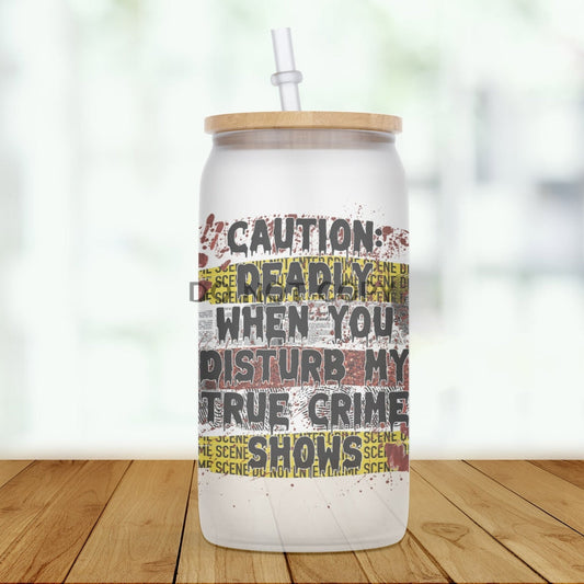 Caution Glass Can