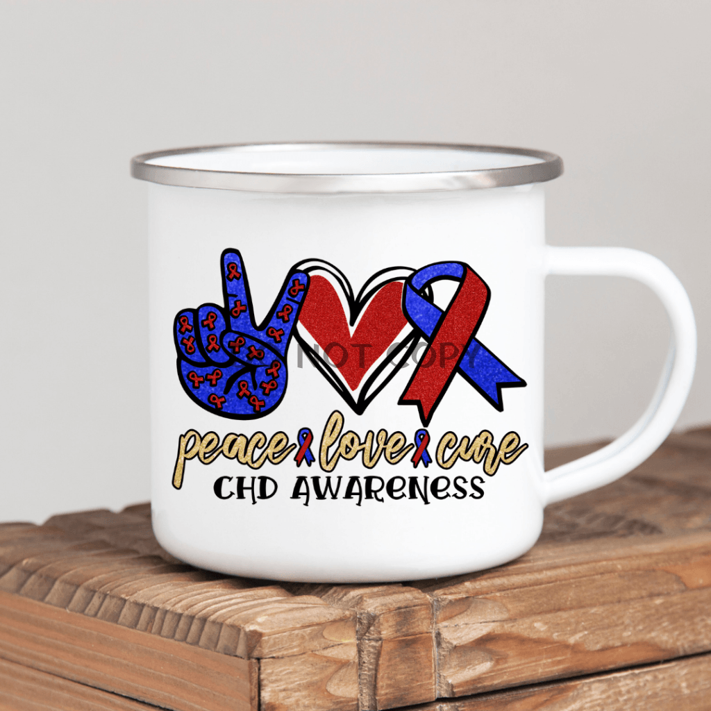 Chd Awareness Enamel Mug Mug