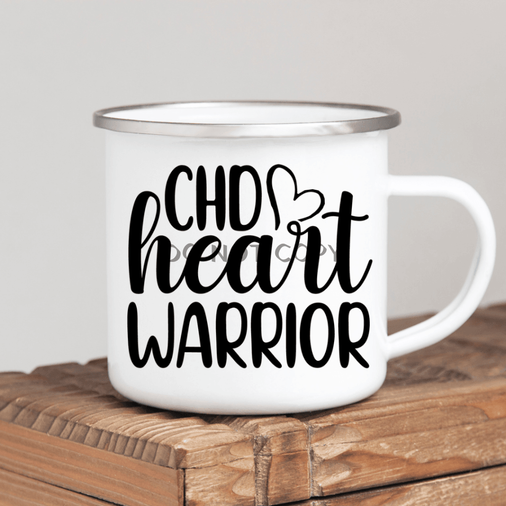 Chd Heart Warrior Enamel Mug Mug