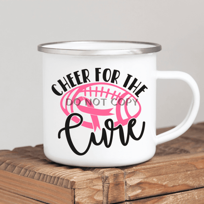 Cheer For The Cure Enamel Mug Mug