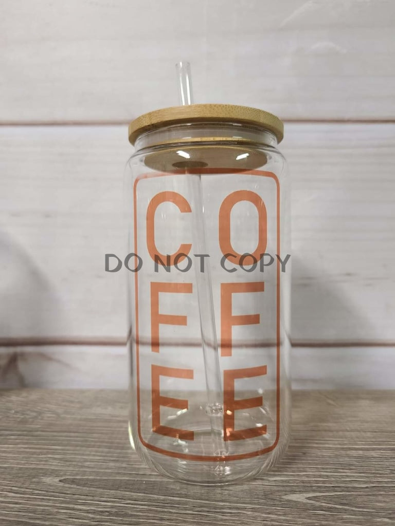 Co Ff Ee Glass Can