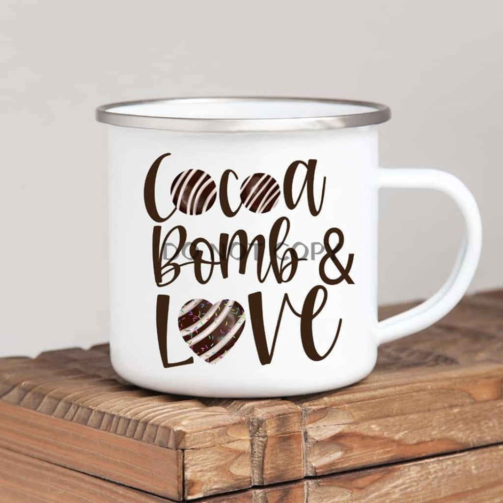 Cocoa Bomb & Love Enamel Mug Mug