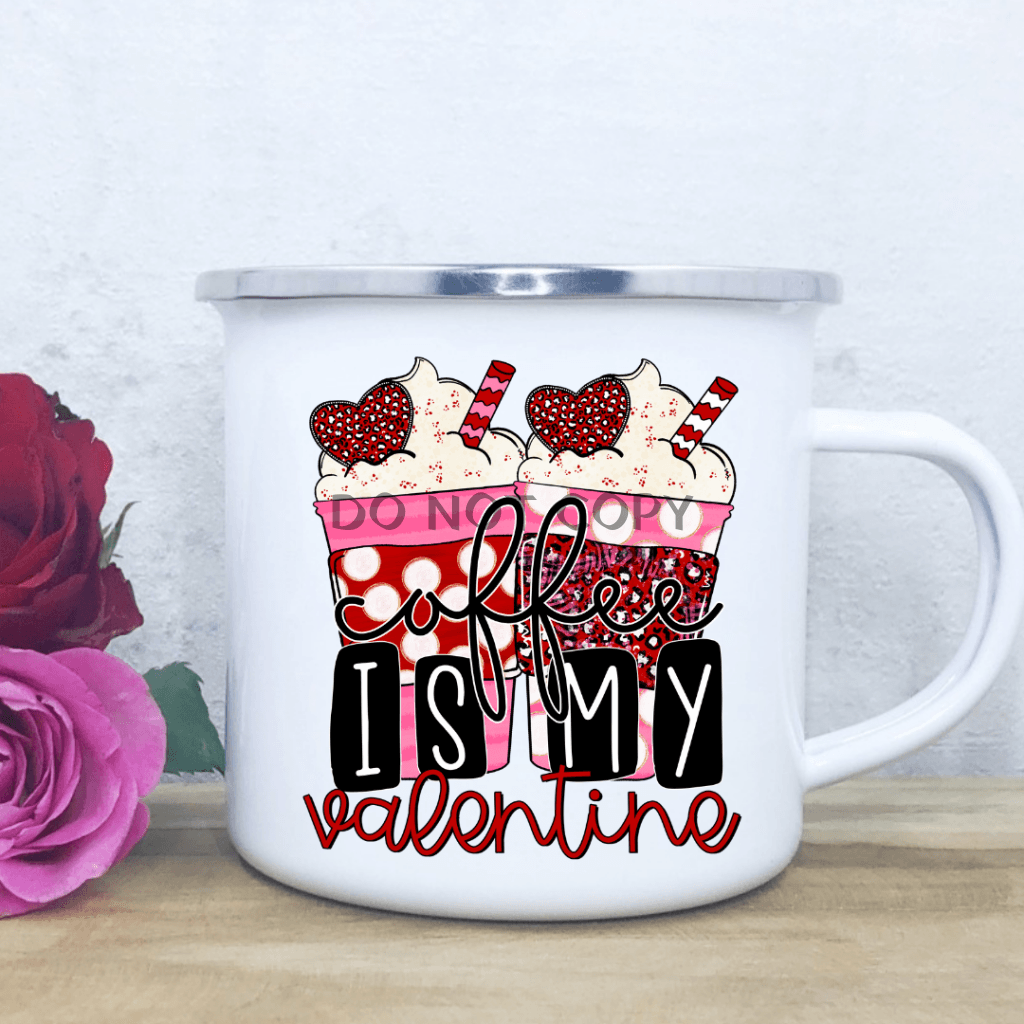 Coffee Valentine Enamel Mug Mug