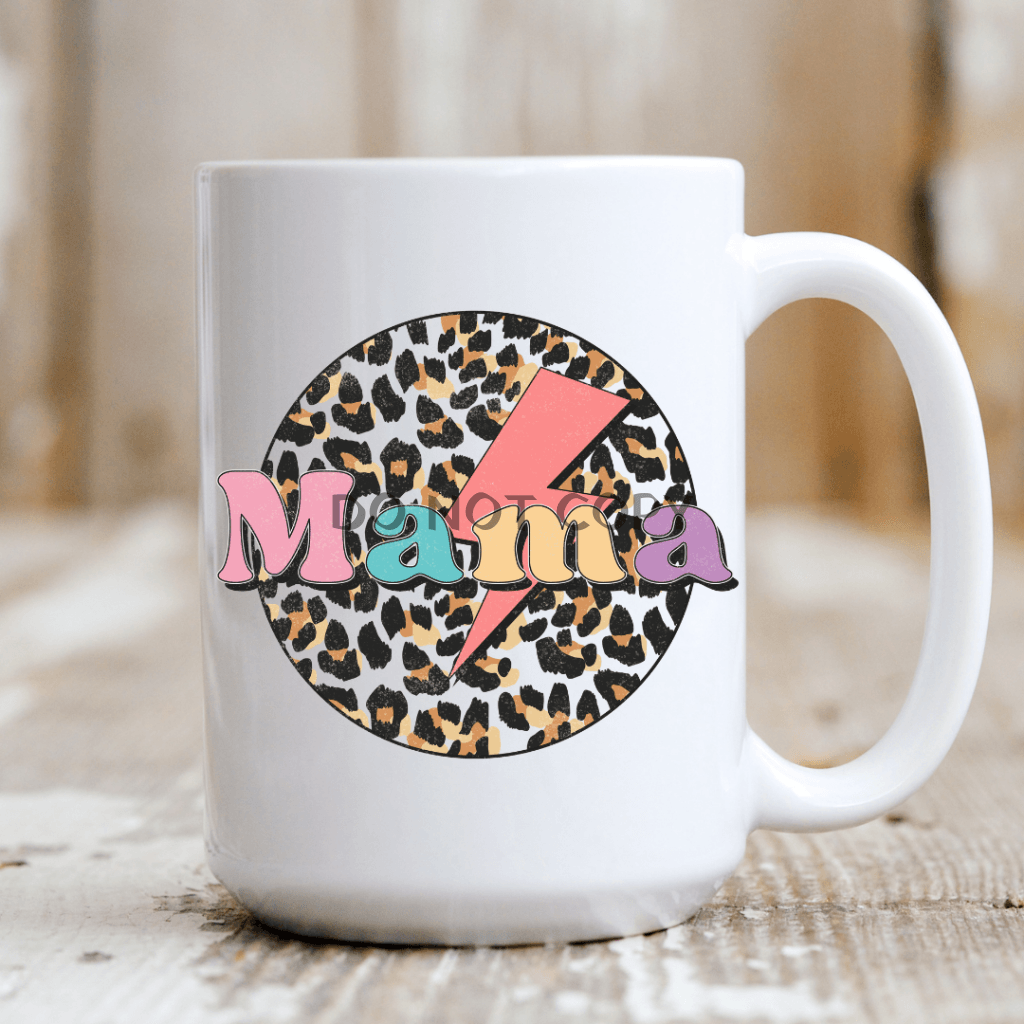 Colorful Leopard Mama Ceramic Mug 15Oz Mug