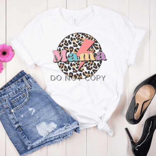 Colorful Leopard Mama Shirts & Tops