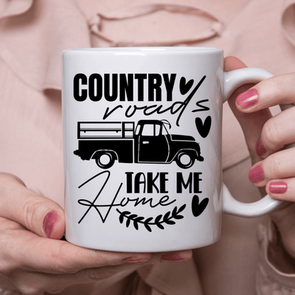 Country Road Ceramic Mug 11Oz Mug